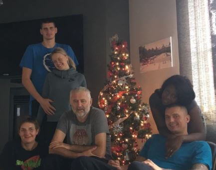 Nemanja Jokic with his family.